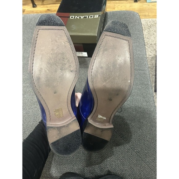 Bolano Chainz Men’s Oxford Style Dress Shoes Royal Blue Lace Up Size 12 - Picture 9 of 13